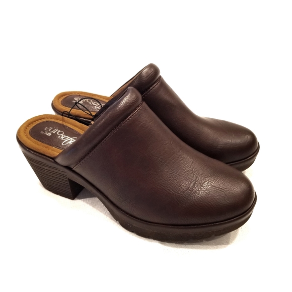 SOFFT Clogs Eurosoft Heeled Slip-on Mules BROWN - Picture 6 of 7